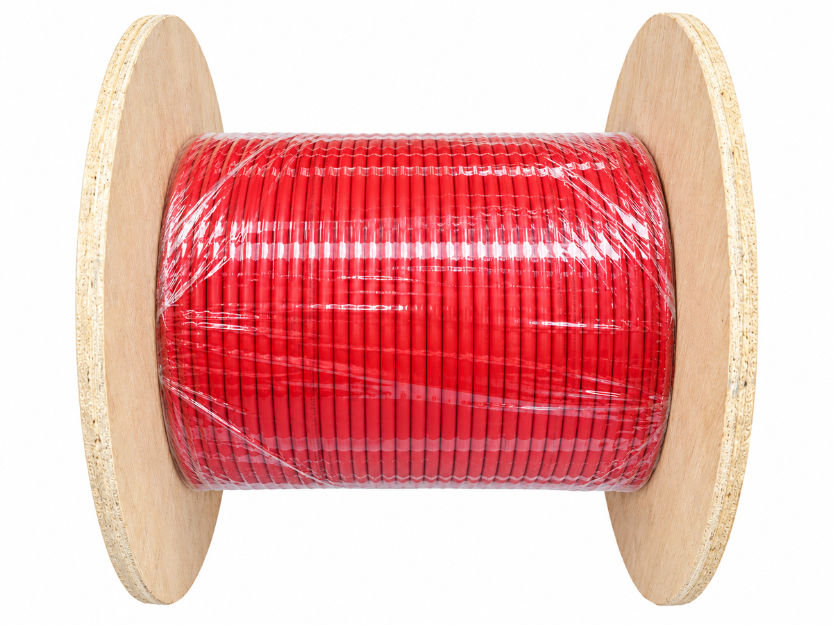 6mm Solar DC Cable 100m Red H1Z2Z2-K TUV EN50618 PV Cable 1500V UK Stock