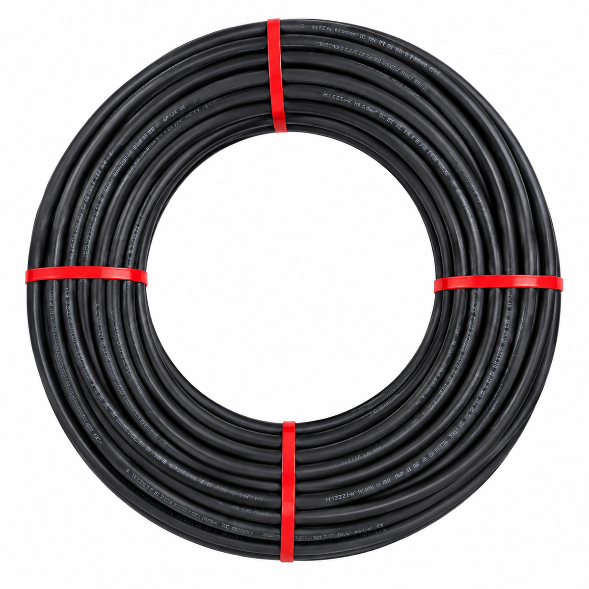 6mm Solar DC Cable 25m Black H1Z2Z2-K TUV EN50618 PV Cable 1500V UK Stock